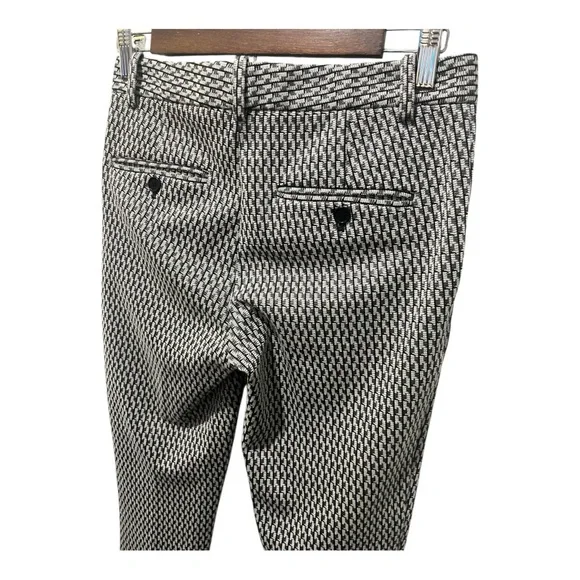 THEORY TRECCA TAILORED GEOMETRIC PRINT DRESS PANT SIZE 0 - Picture 11 of 14